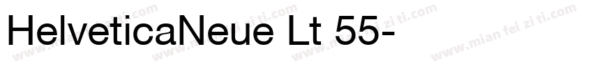 HelveticaNeue Lt 55字体转换